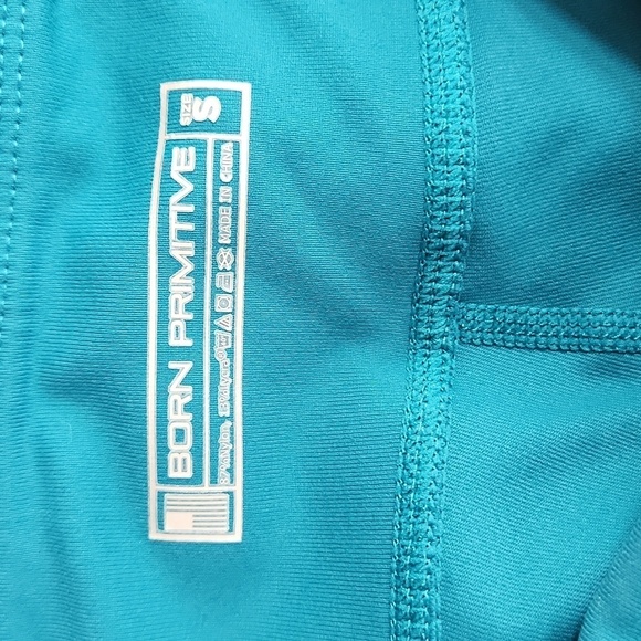 Born Primitive Teal Booty Shorts &  Intensity WZA Sports Bra Set - Picture 5 of 7